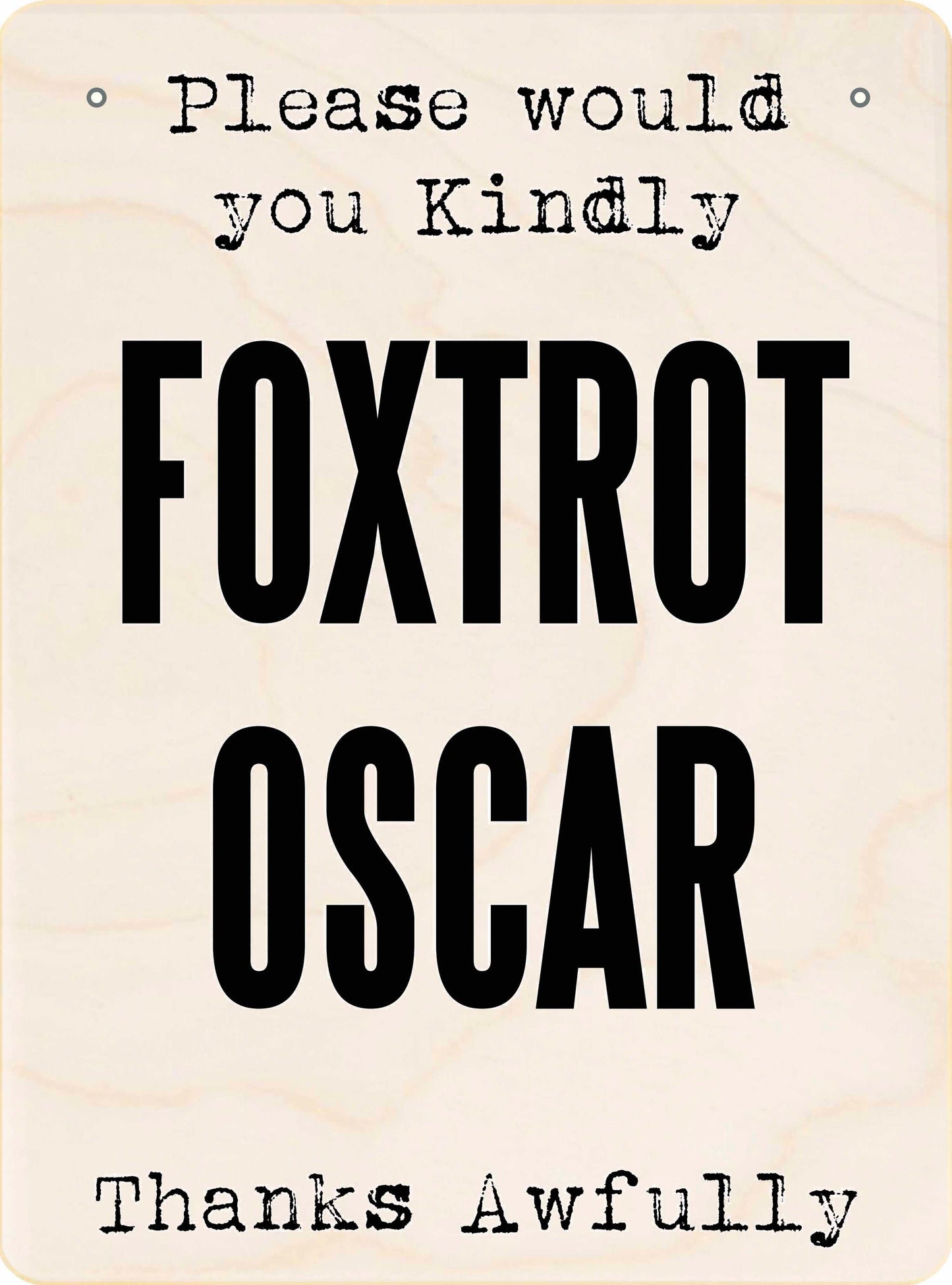 FOXTROT OSCAR