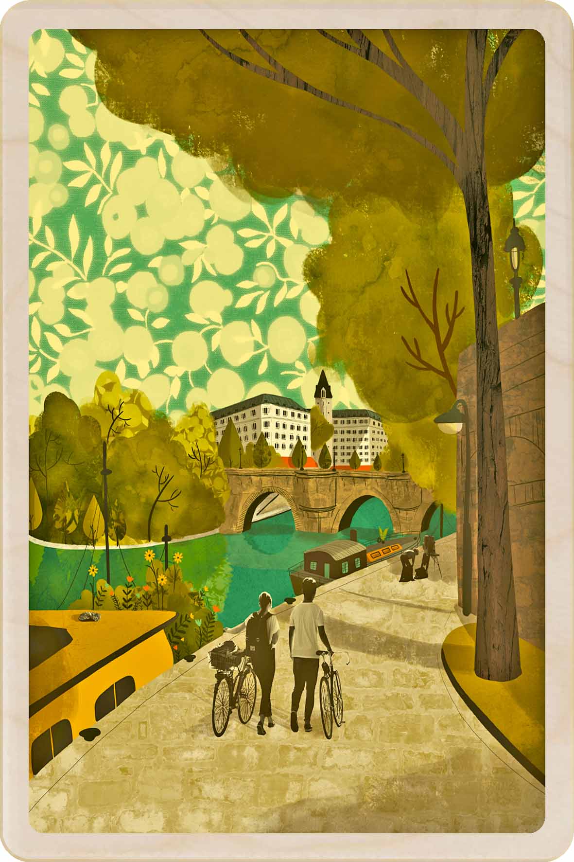 The River Seine – Paris Wooden Postcard