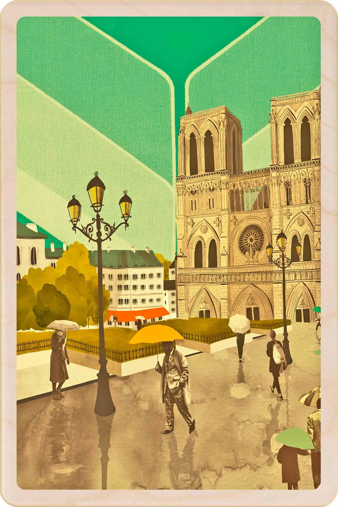Notre-Dame – Paris Wooden Postcard