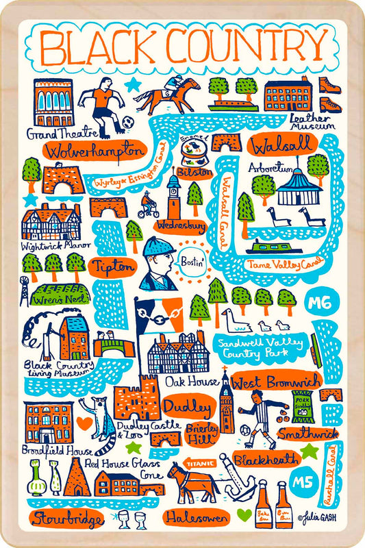 Black Country – Sustainable Wooden Postcard