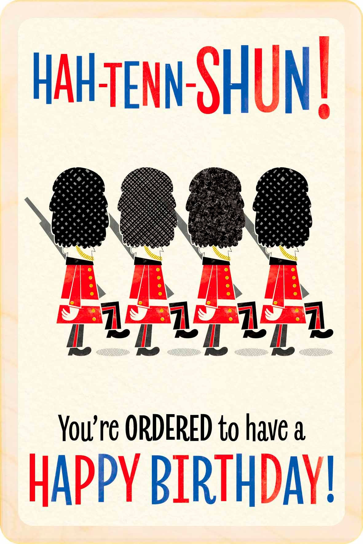 Soldiers Birthday Card - The Wooden Postcard Company