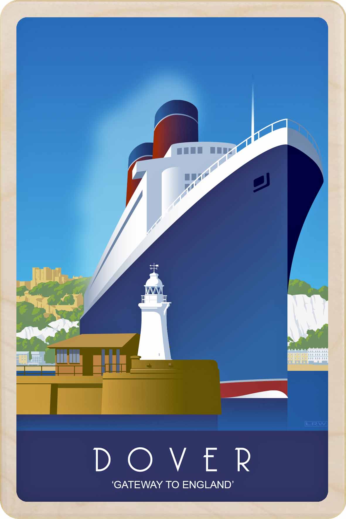 Dover, Kent - Wooden Postcard