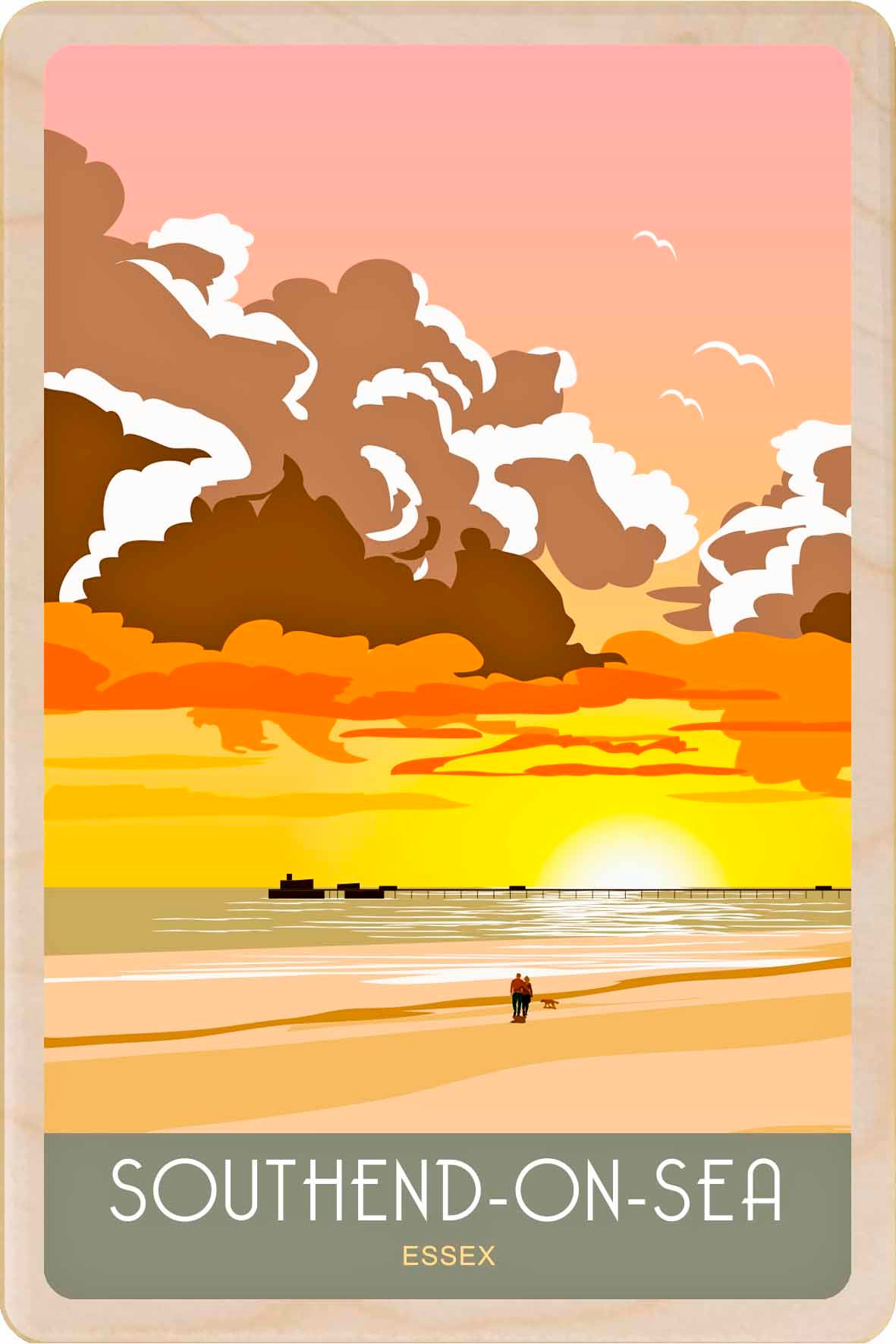 Southend-on-Sea - Wooden Postcard
Printed on sustainably sourced wood, measuring 10×15 cm, lightweight, durable, and fully mailable, this wooden postcard is ideal as a unique gift, keepsake, or souvenir.