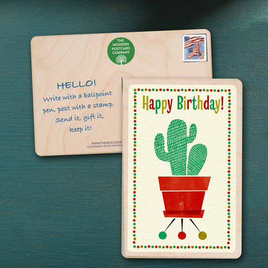 Gardener Birthday Card - The Wooden Postcard Company