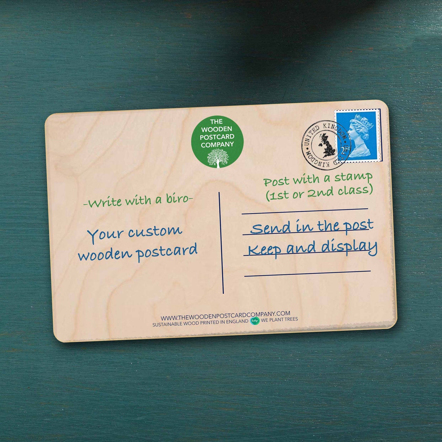the wooden postcard company custom wooden postcards