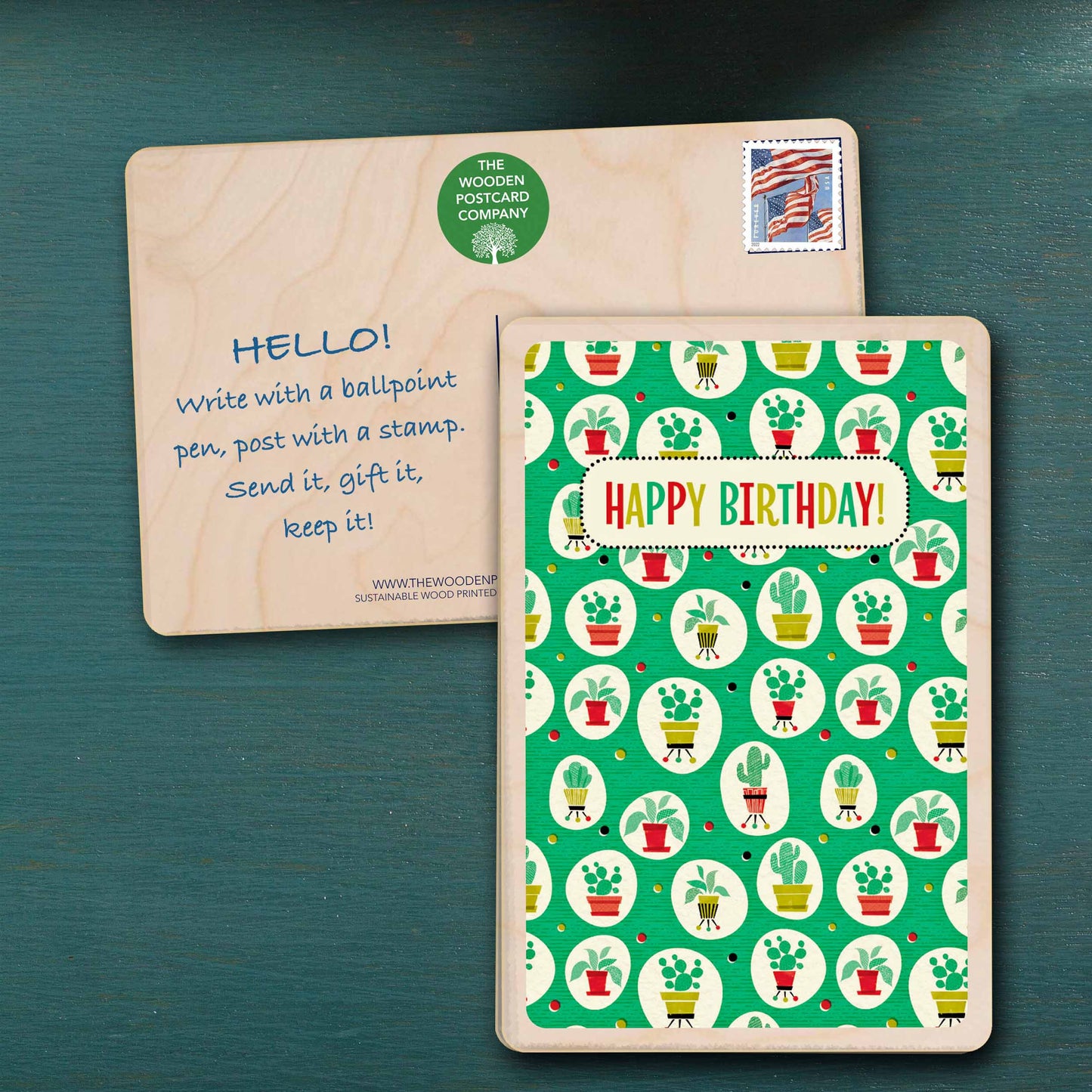 Gardener Birthday Card - The Wooden Postcard Company