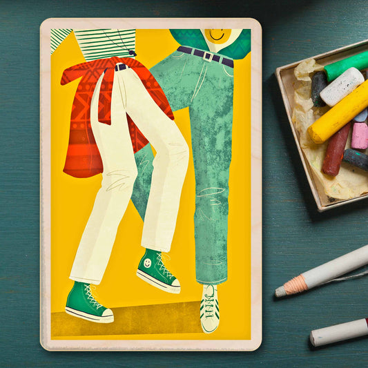 House – Sustainable Wooden Postcard