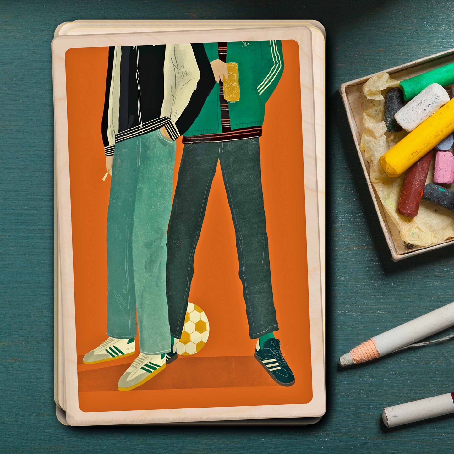 Britpop – Sustainable Wooden Postcard