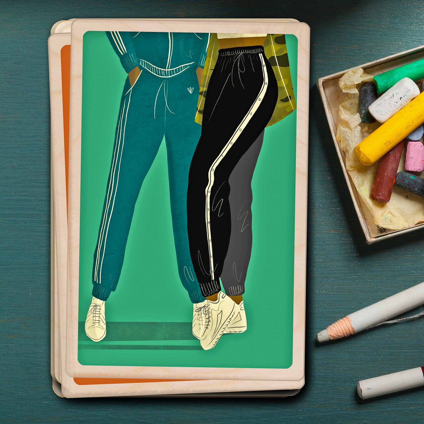 Grime – Sustainable Wooden Postcard