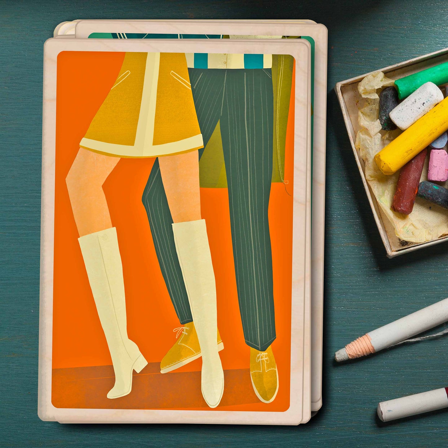 Northern Soul – Sustainable Wooden Postcard