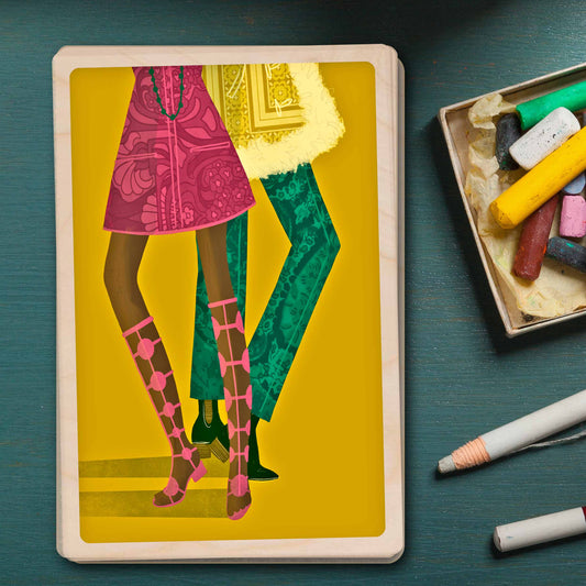 Psychedelic – Sustainable Wooden Postcard