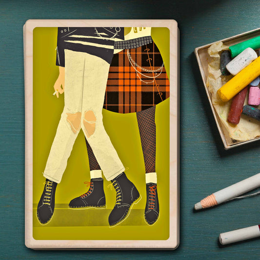 Punk – Sustainable Wooden Postcard 
