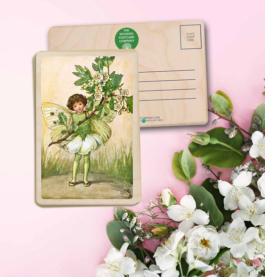 May Fairy by Cicely Mary Barker. Printed with vibrant colour and fine detail. Made to send, keep, or collect. Handmade in the UK since 2012.