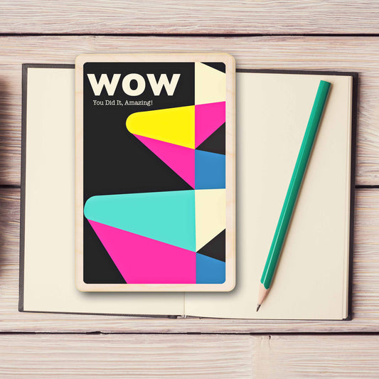 congratulation card the wooden postcard company wow