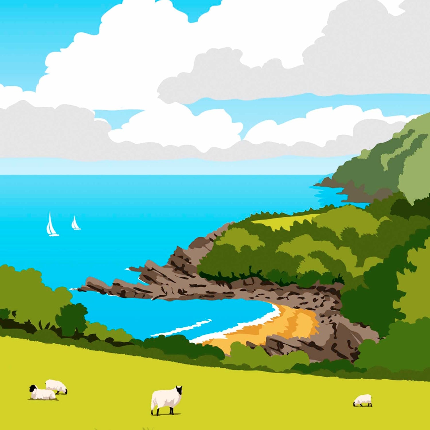 South West England wooden postcards – Cornwall, Bath, Devon and more