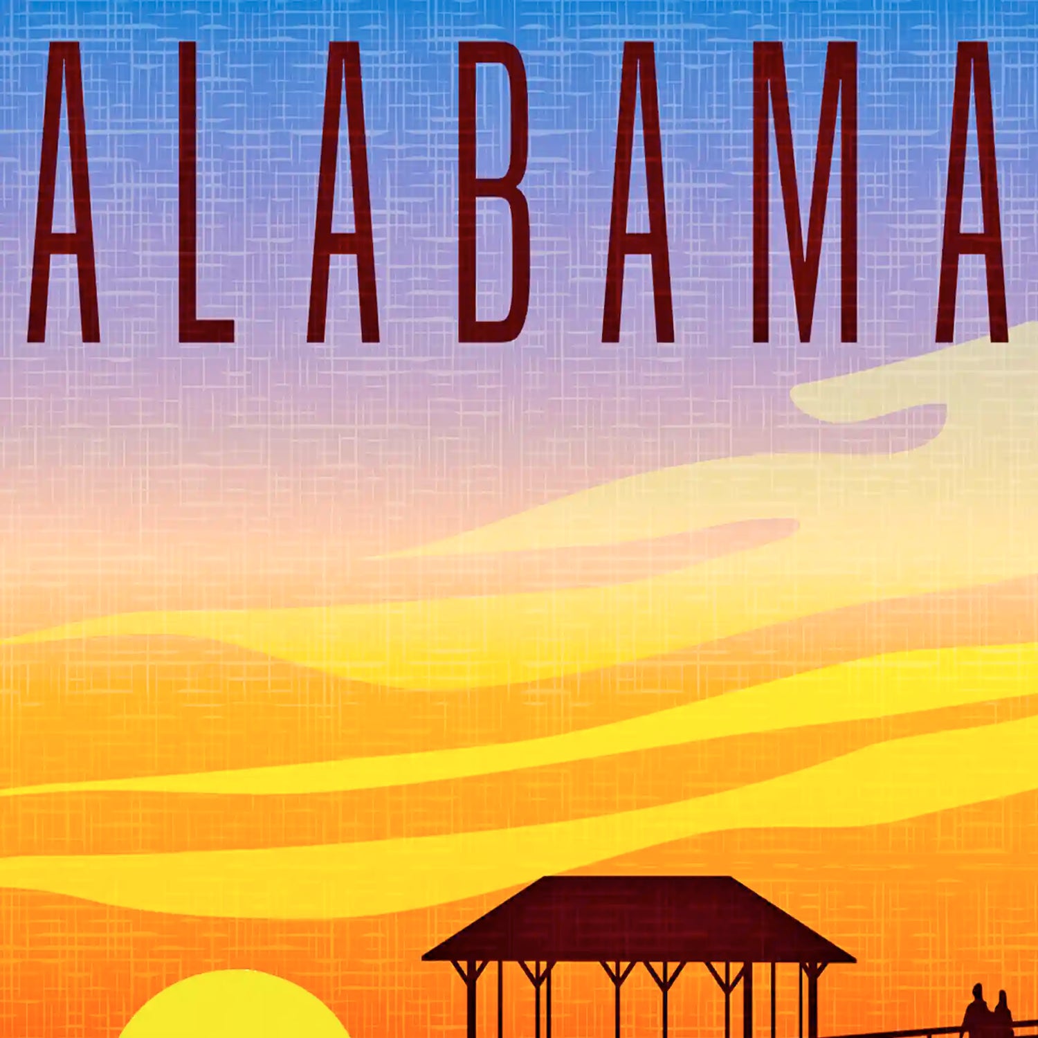 Alabama Travel Art Cards, unique eco souvenirs and gifts. The Wooden Postcard Company