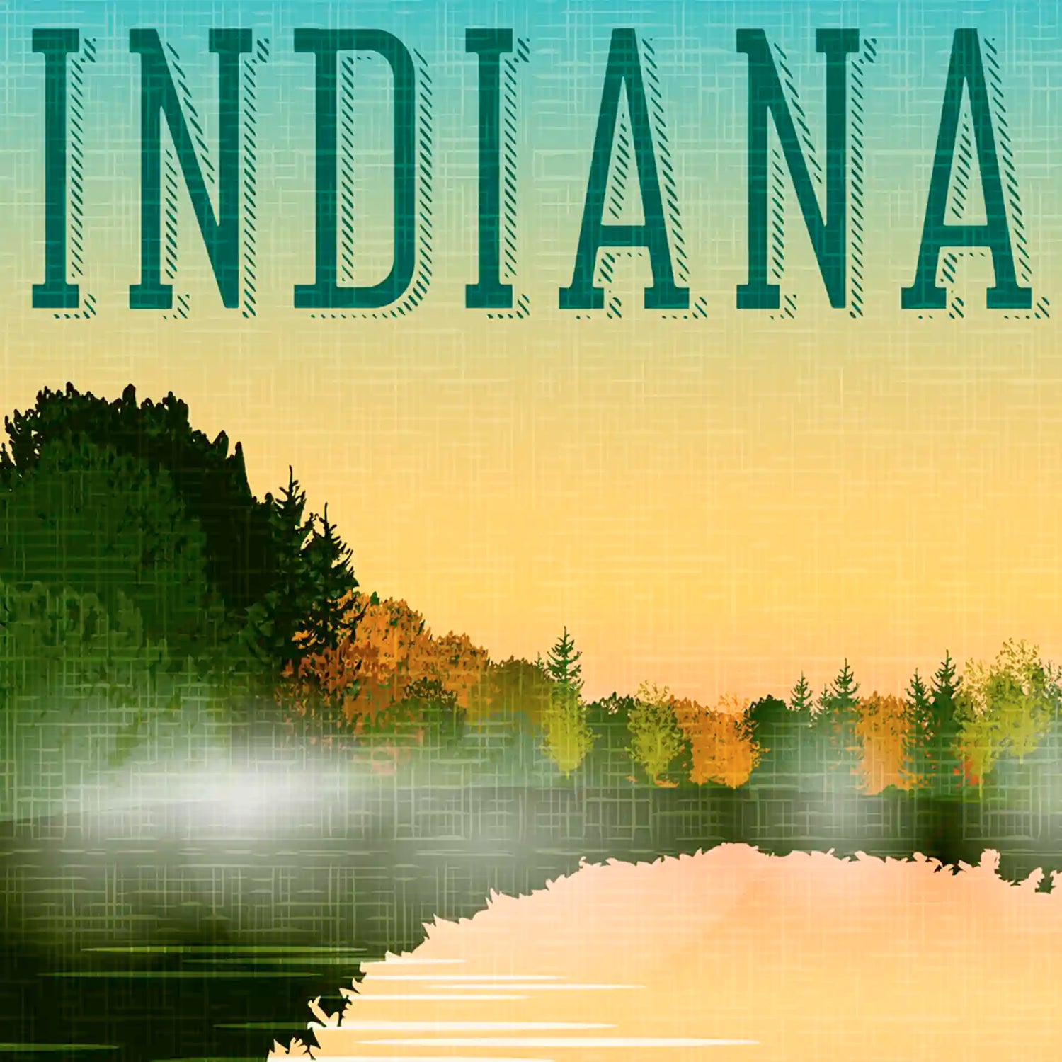 Indiana Travel Art Cards, unique eco souvenirs and gifts. The Wooden Postcard Company