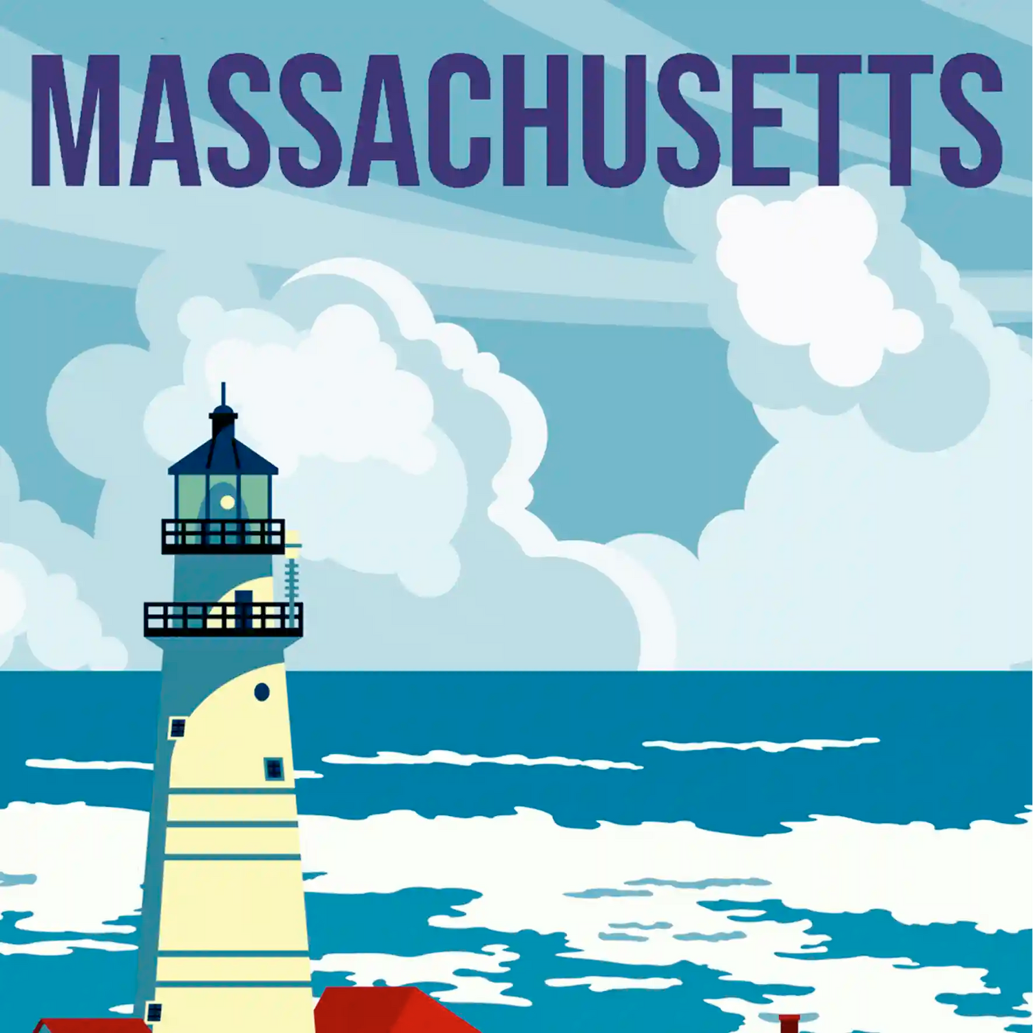 Massachusetts Travel Art Cards, unique eco souvenirs and gifts. The Wooden Postcard Company