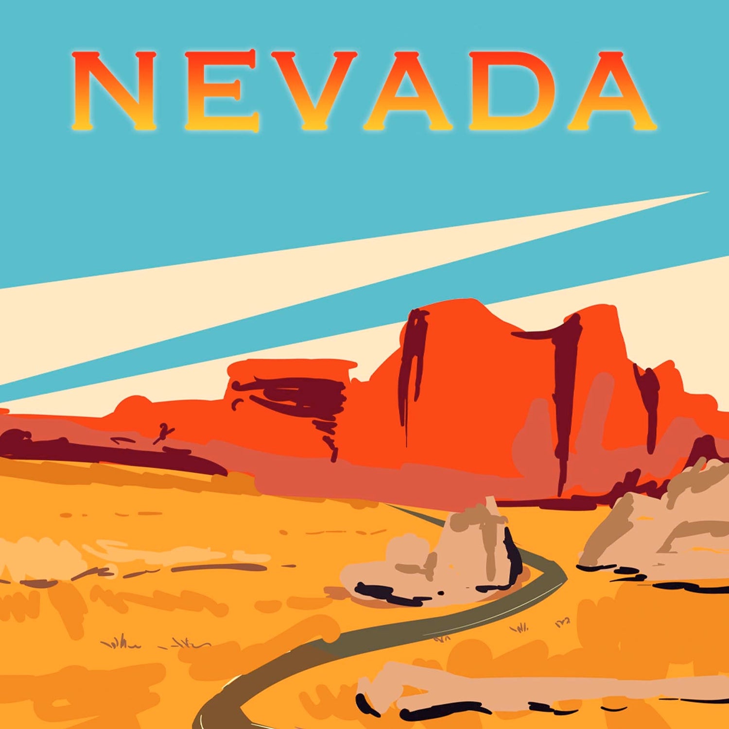 Nevada and las Vegas cards and gifts - The Wooden Postcard Company