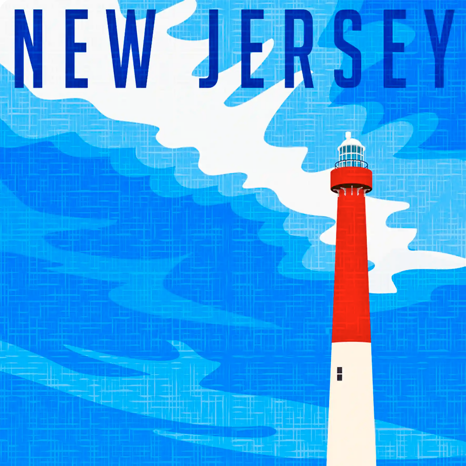 New Jersey Travel Art Cards, unique eco souvenirs and gifts. The wooden Postcard Company