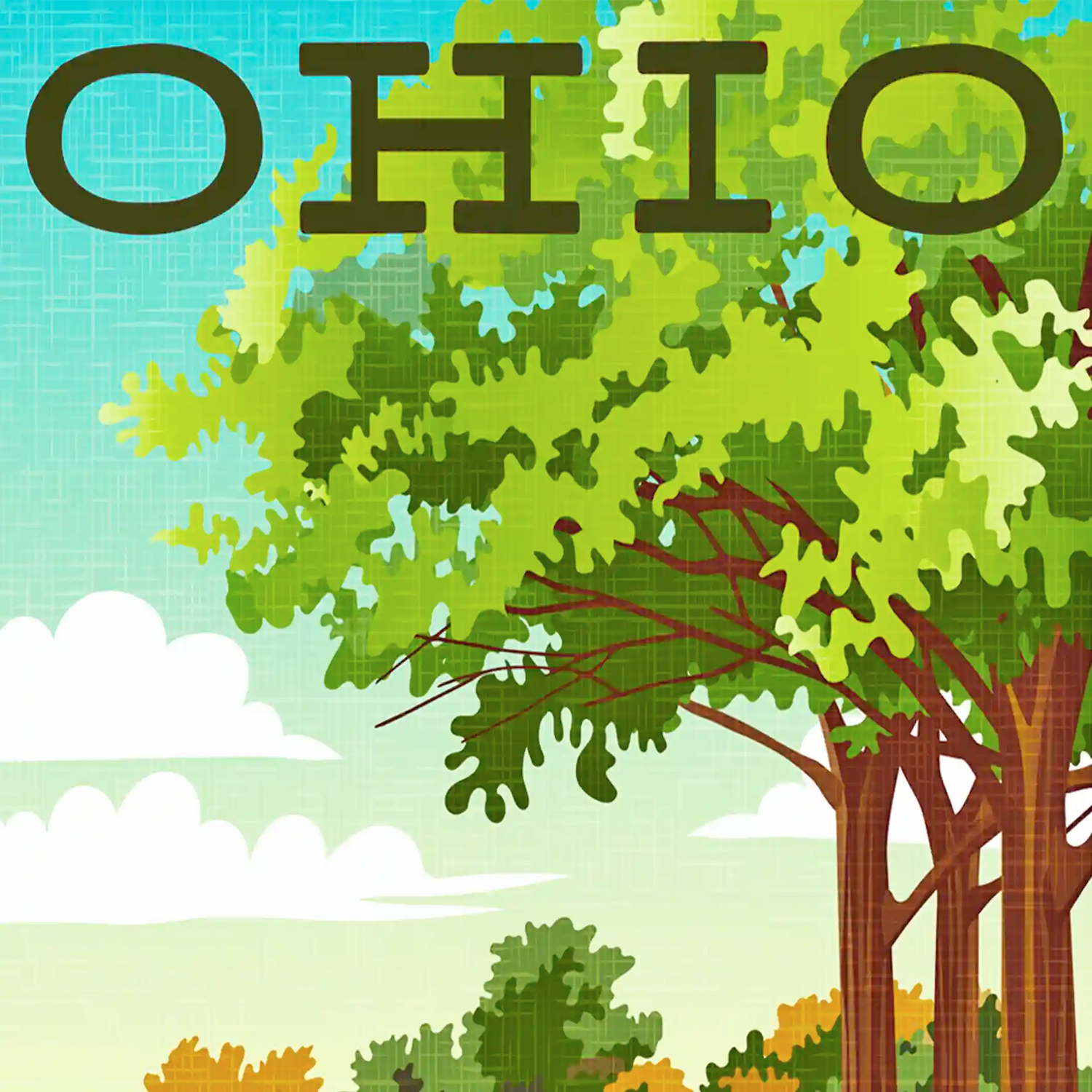 Ohio Travel Art Cards, unique eco souvenirs and gifts. The Wooden Postcard Company