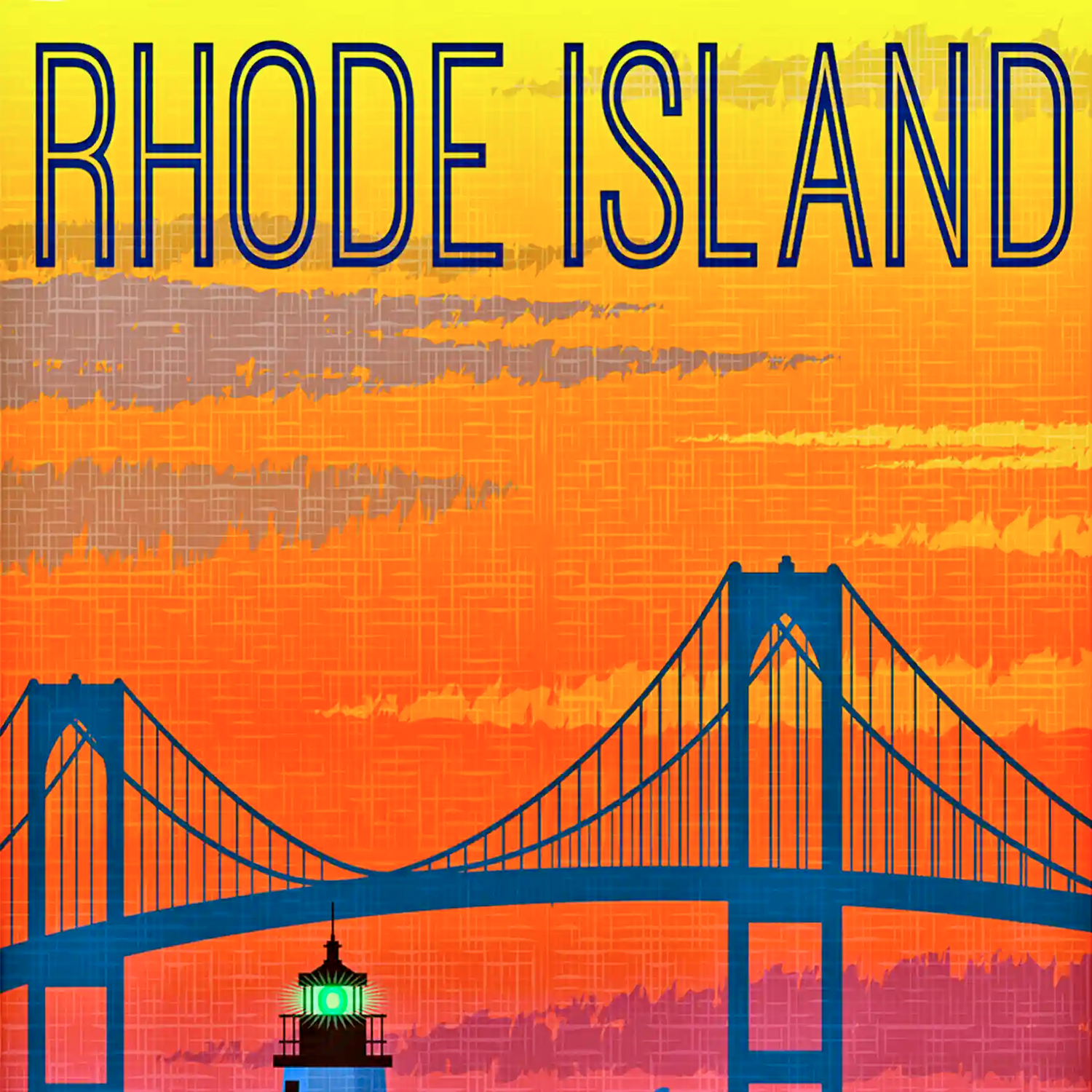 Rhode Island Travel Art Cards. Unique eco souvenirs and gifts. The Wooden Postcard Company