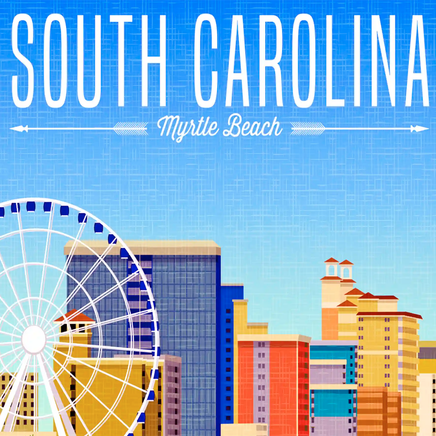 South Carolina Travel Art Cards, unique eco souvenirs and gifts. The Wooden Postcard Company