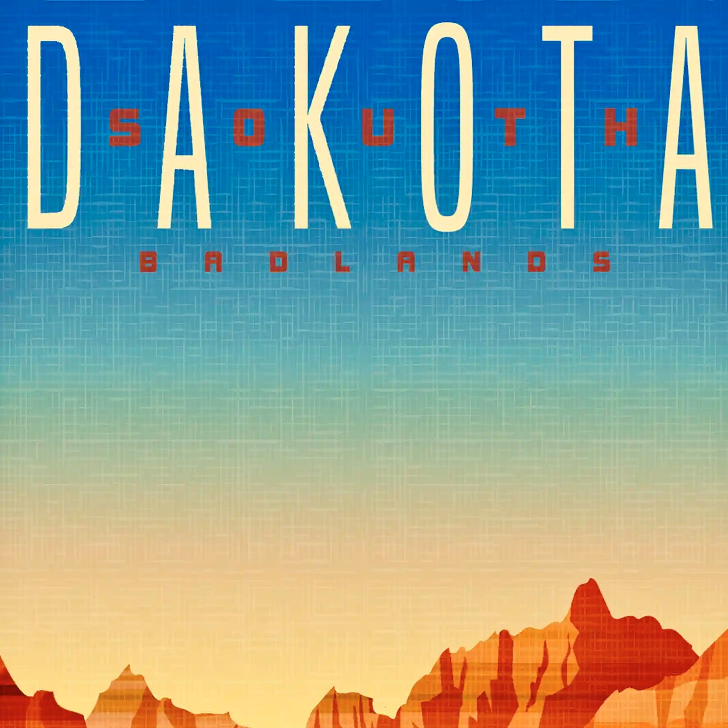 South Dakota Travel Art Cards, unique eco souvenirs and gifts. The Wooden Postcard Company