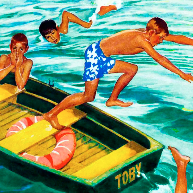 Saturday Evening Post covers, Norman Rockwell and more, Made in Suffolk since 2012. The Wooden Postcard Company