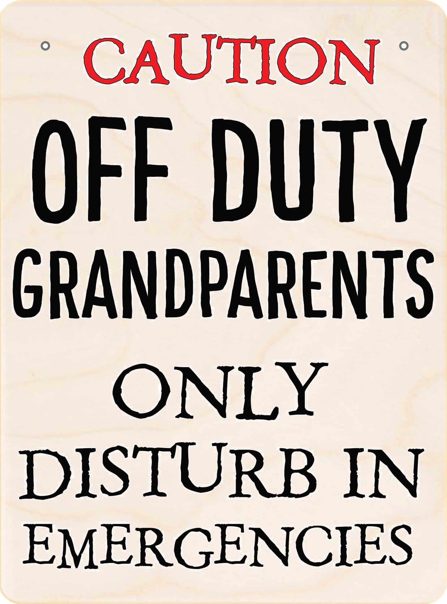 OFF-DUTY GRANDPARENTS