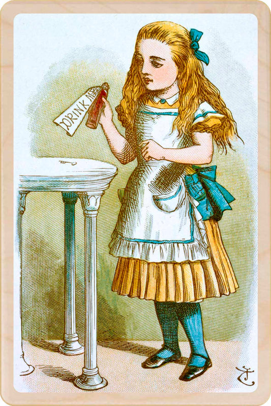 Drink Me Potion - Alice in Wonderland Wooden Postcard