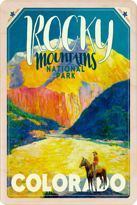 Rocky Mountains, Colorado – Eco-friendly Card - Wooden Postcard

Write on the back with any pen and post worldwide with a standard stamp. A smart, eco-friendly card and gift.