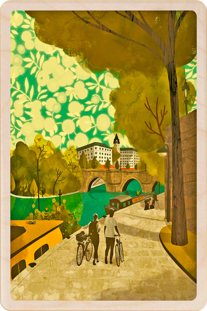 The River Seine – Paris Wooden Postcard