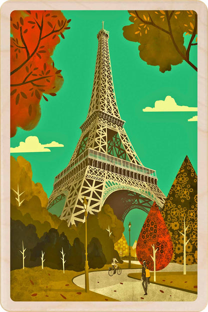 Eiffel Tower – Paris Wooden Postcard