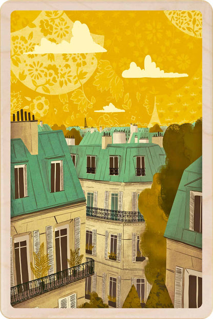 Toîts de Paris – Paris Wooden Postcard