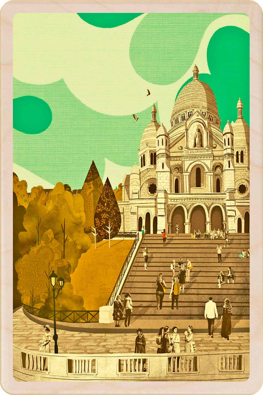 Sacré-Coeur – Paris Wooden Postcard