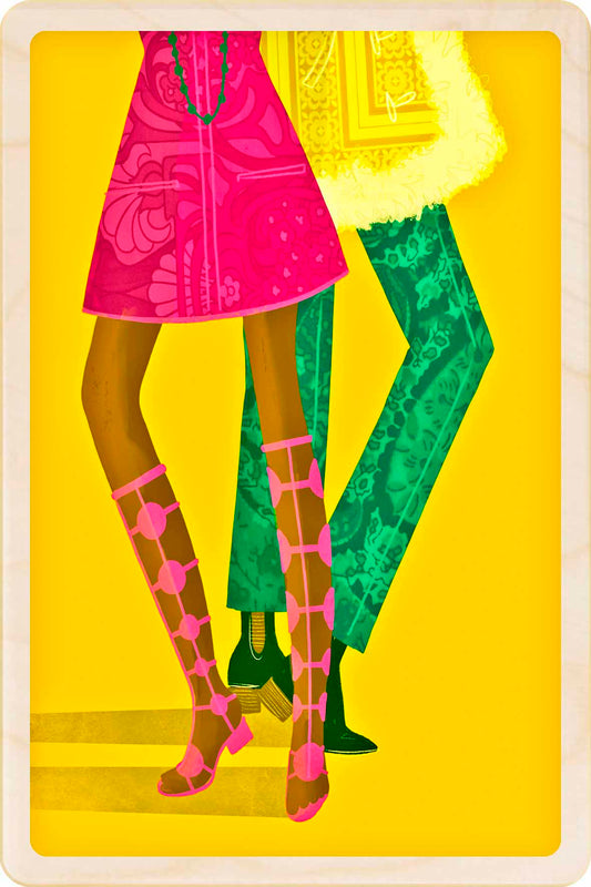 Psychedelic – Sustainable Wooden Postcard