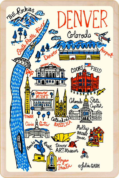 Denver, Colorado – Eco-friendly Card -Wooden Postcard

Write on the back with any pen and post worldwide with a standard stamp. A smart, eco-friendly card and gift.