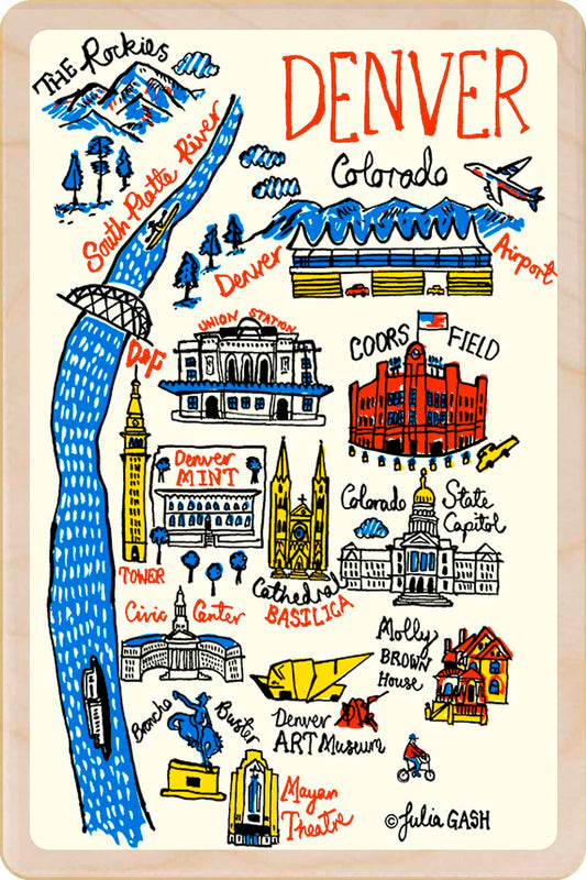 Denver, Colorado – Eco-friendly Card -Wooden Postcard

Write on the back with any pen and post worldwide with a standard stamp. A smart, eco-friendly card and gift.