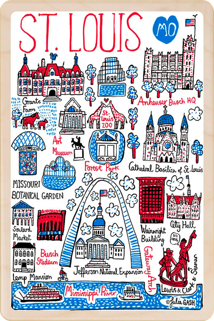St. Louis Doodle Map
