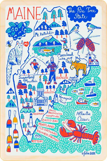 Maine Doodle Map