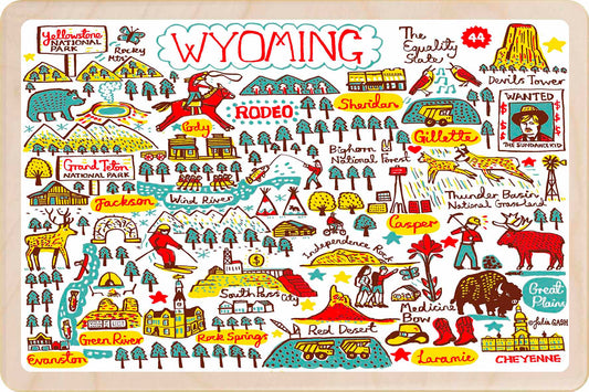 Wyoming – Eco-friendly Card - Wooden Postcard

Write on the back with any pen and post worldwide with a standard stamp. A smart, eco-friendly card and gift.