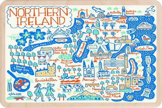 Northern Ireland – Sustainable Wooden Postcard