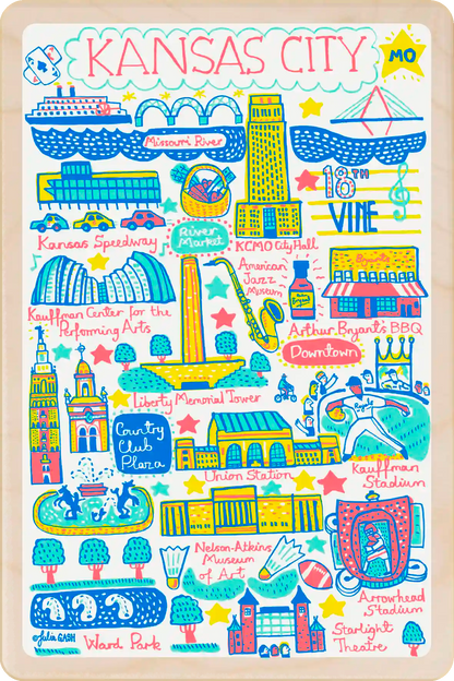 Kansas City Doodle Map