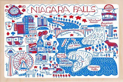 Niagara Falls Doodle Map