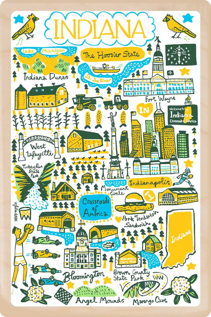 Indiana Doodle Map