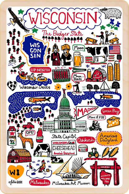 Wisconsin Doodle Map