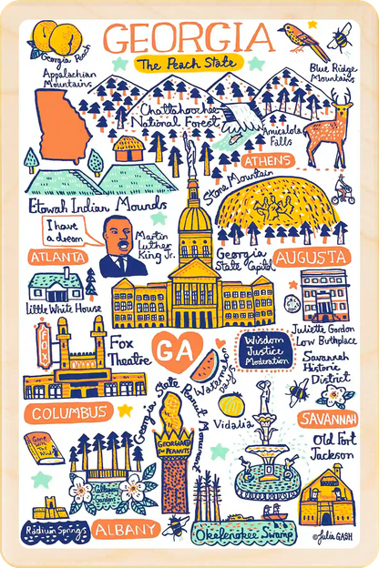 Georgia Doodle Map