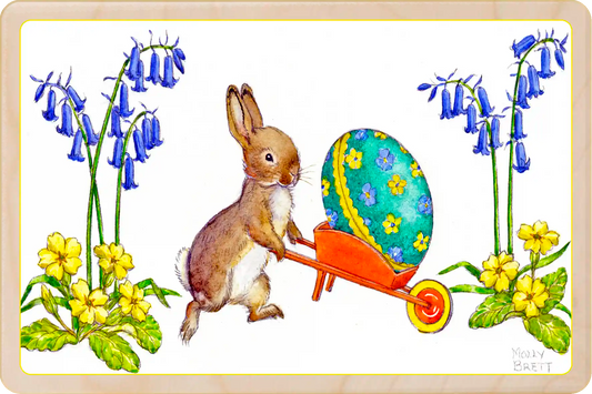 Happy Easter! - Molly Brett Card – Wooden Postcard

Original illustration by Molly Brett, printed on sustainable wood. A beautiful postcard for children big and small, to send, keep, and display.