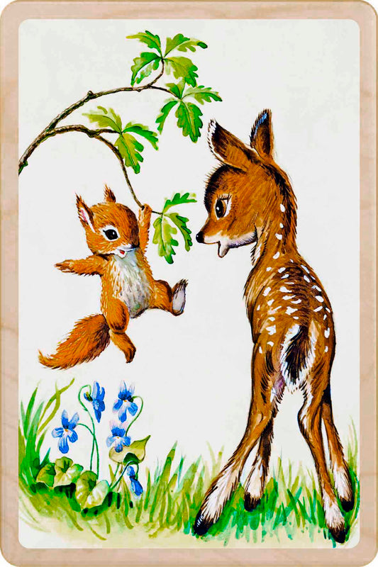 SQUIRREL AND LITTLE DEER